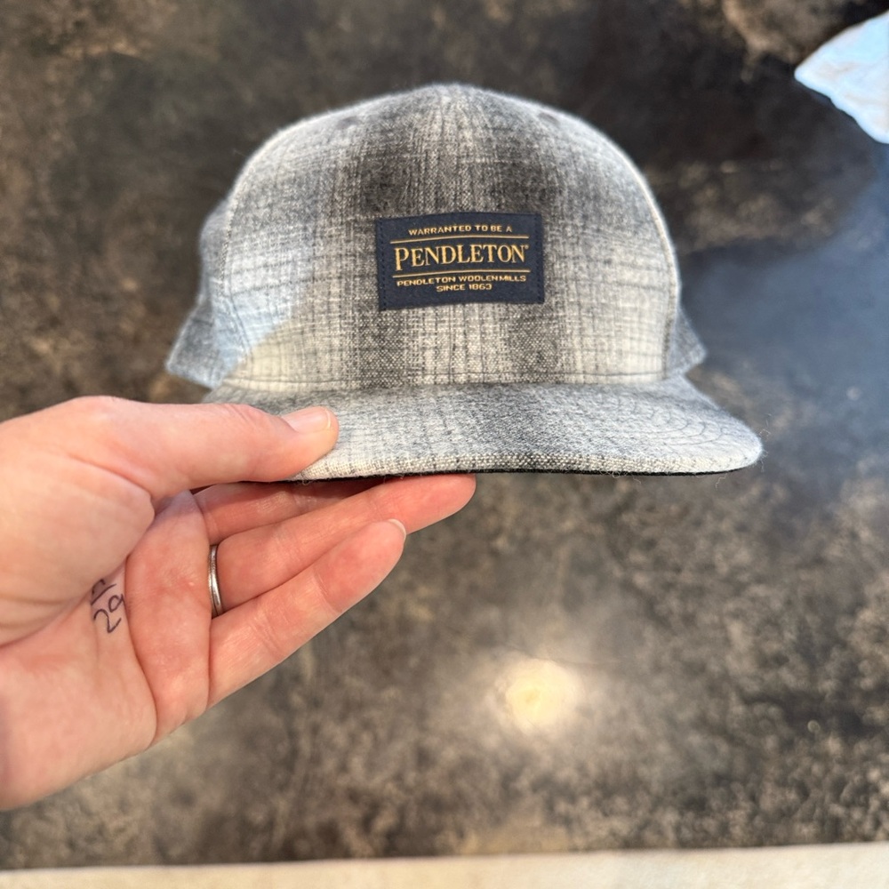 Pendleton Plaid Gray Cap